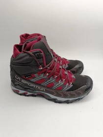La Sportiva Ultra Raptor II Mid GTX carbon/red plum (Damen)