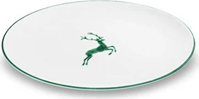 Gmundner Keramik Grüner Hirsch Platte oval 33x26cm