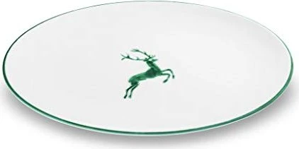 Gmundner Keramik Grüner Hirsch Platte oval 33x26cm
