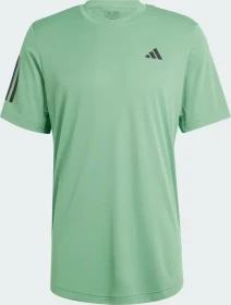 adidas Club 3-Stripes Laufshirt kurzarm preloved green (Herren)