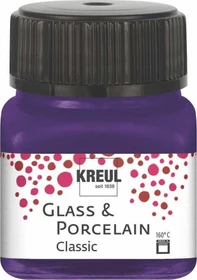 Kreul Glass & Porcelain Classic Malfarbe, violett, 20ml