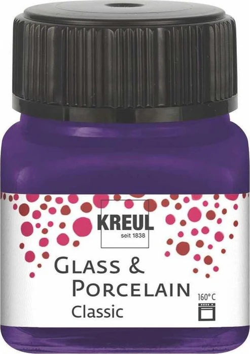 Kreul Glass & Porcelain Classic Malfarbe, violett, 20ml