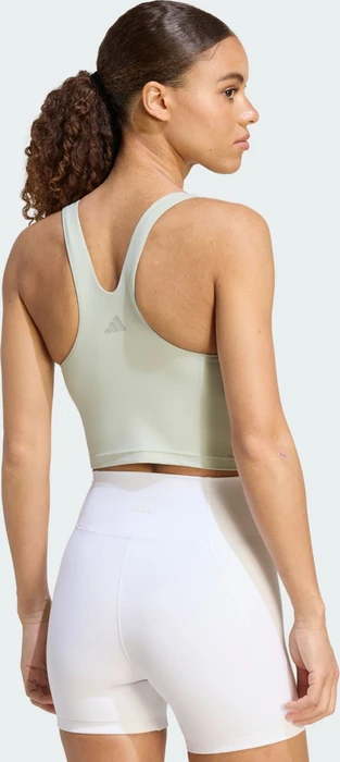 adidas All Me Medium-Support Bra Tanktop Sport-BH halo green (Damen)