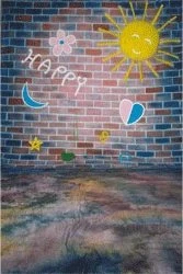 Walimex Pro Motiv-Stoffhintergrund Happy 300x600cm