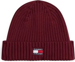 Tommy Hilfiger Heritage Rippstrick Logo Beanie red wine (Damen)