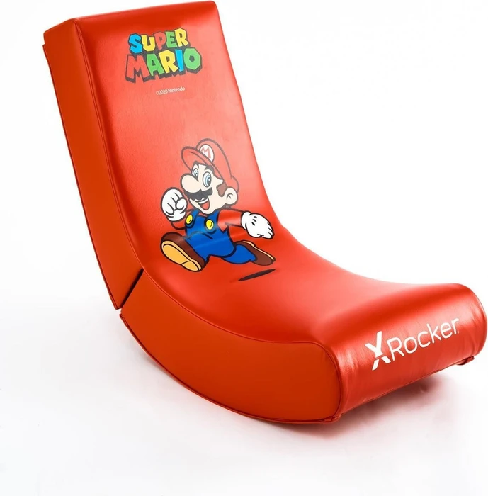 X Rocker Nintendo Super Mario Joy Collection Floor Rocker Gamingstuhl, Mario rot