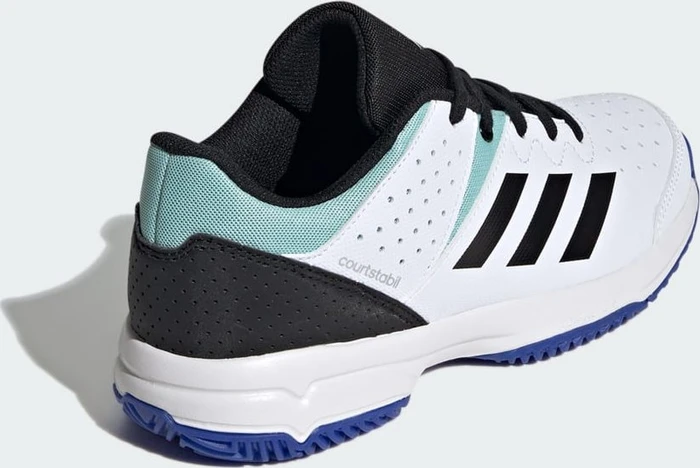 adidas Court Stabil cloud white/core black/lucid blue (Junior)