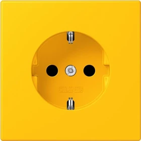 Jung SCHUKO-Steckdose, 16 A 250 V ~, Schraubklemmen, Duroplast lackiert, Serie LS, le jaune vif