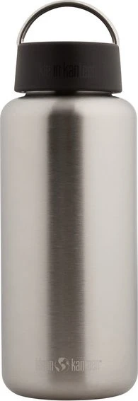 Klean Kanteen Wide Loop Cap Trinkflasche 1.2l brushed stainless