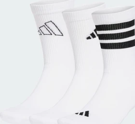 adidas Logo Socken weiß/schwarz, 3 Paare