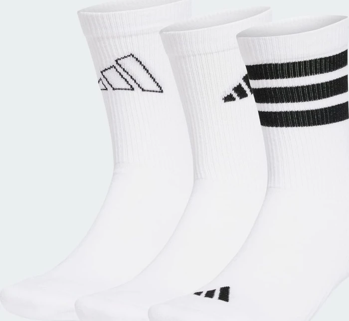 adidas Logo Socken weiß/schwarz, 3 Paare