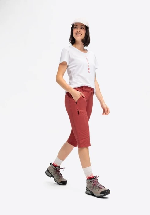 Maier Sports Lulaka Capri Loop Hose 3/4 red orcher (Damen)