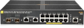 HPE Aruba 2930F 12G Desktop Gigabit Managed Switch, 14x RJ-45, 2x SFP+, 139W PoE+ (JL693A)