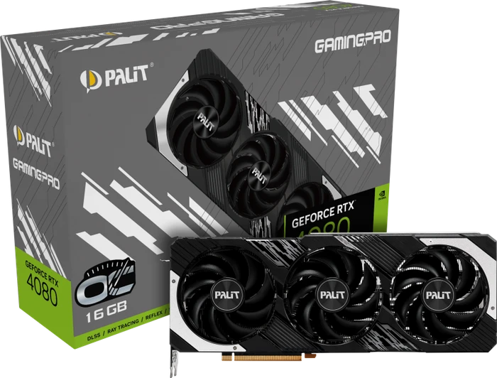 Palit GeForce RTX 4080 GamingPro OC, 16GB GDDR6X, HDMI, 3x DP