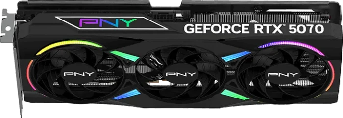 PNY GeForce RTX 5070 ARGB Epic-X RGB Overclocked Triple Fan, 12GB GDDR7, HDMI, 3x DP