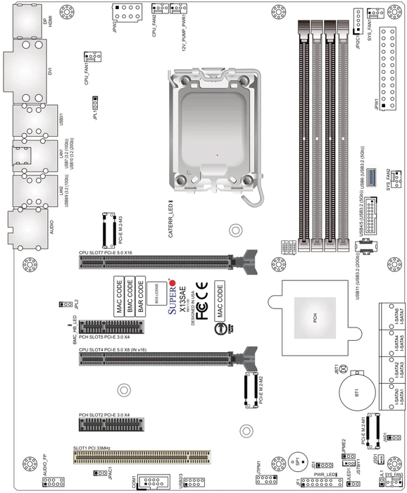 Supermicro X13SAE, retail (Intel 1700)
