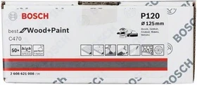 Bosch Professional C470 Best for Wood and Paint Schleifblatt K120, 125mm, 50 Stück