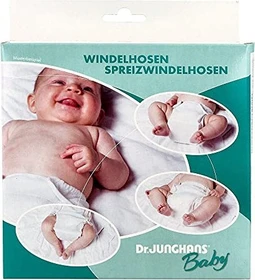 Dr. Junghans Medical Spreizhöschen Gewebe für Säuglinge Gr.1 Stoffwindel, 4-6kg, 1 Stück