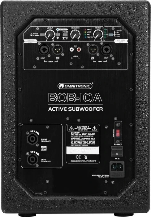 Omnitronic BOB-10A schwarz
