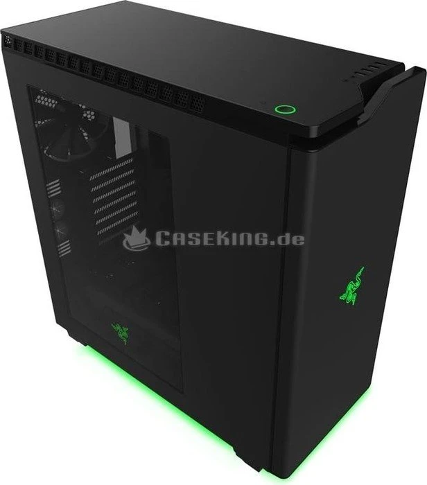NZXT H440 Special Edition schwarz/grün, Acrylfenster, schallgedämmt
