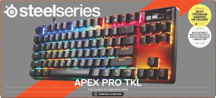 SteelSeries Apex Pro TKL Gen 3, schwarz, OmniPoint 3.0, USB, ND