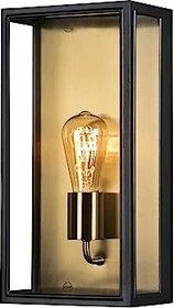 Konstsmide Carpi 20.5cm Wandleuchte 1-flammig schwarz messing