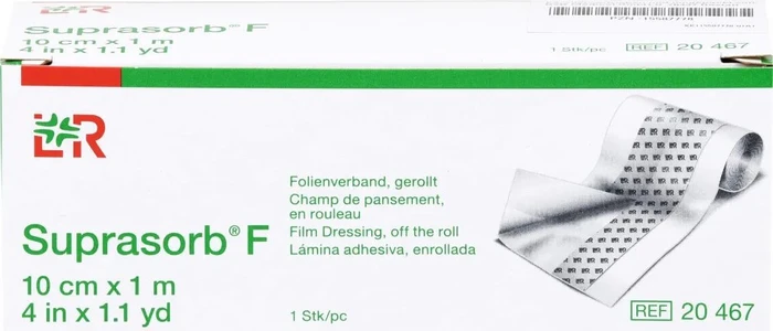 Lohmann & Rauscher Suprasorb F Folienverband, 10cm x 1m, 1 Stück