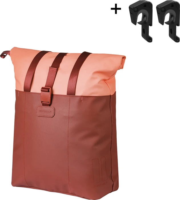 Basil Vive Shopper MIK Hooks Gepäcktasche bordeaux/pink