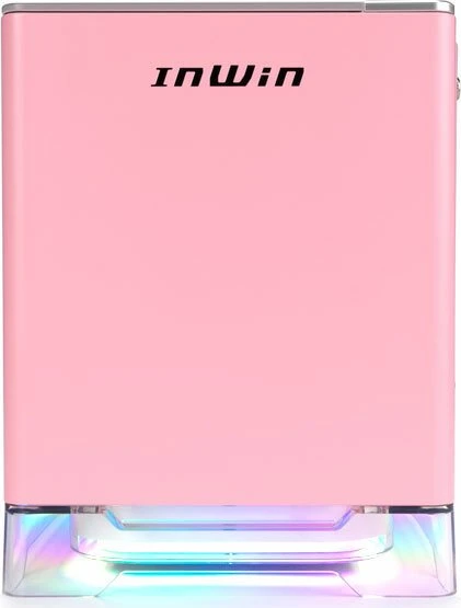In Win A1 Plus pink, Glasfenster, Mini-ITX, 650W