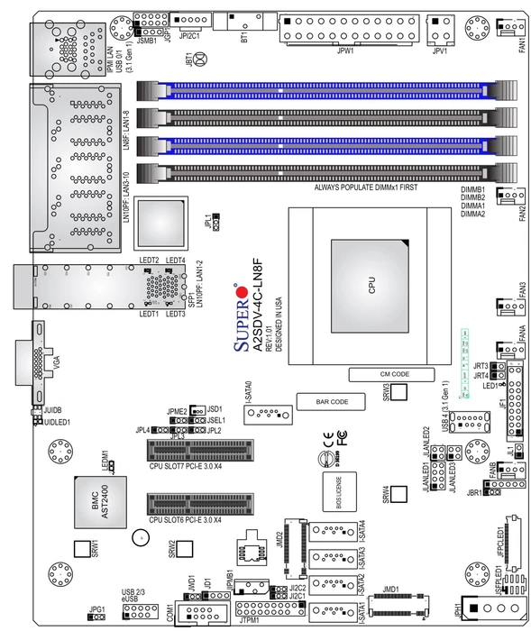 Supermicro A2SDV-4C-LN10PF, bulk