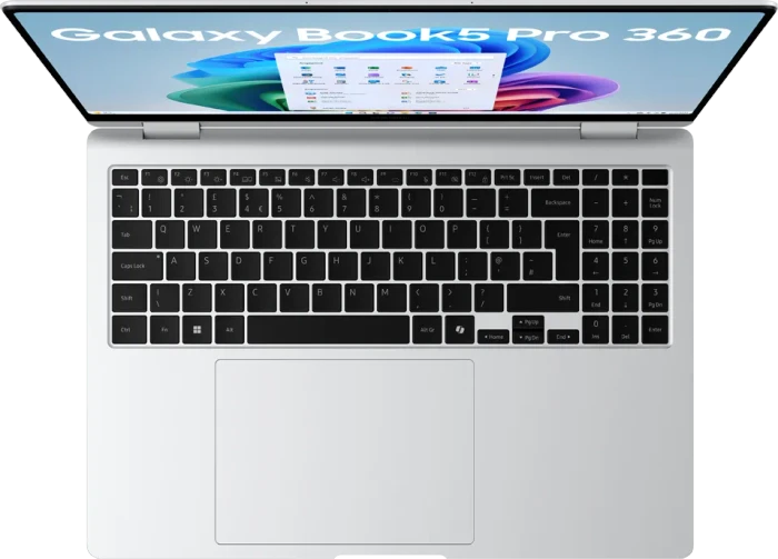 Samsung Galaxy Book5 Pro 360, Platinum Silver, Core Ultra 7 258V, 32GB RAM, 1TB SSD, DE
