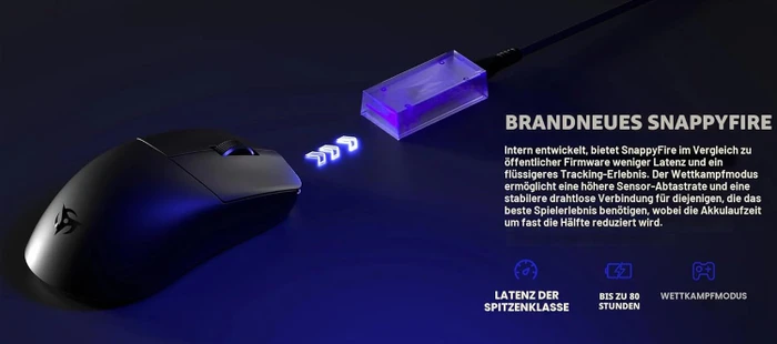 Ninjutso Sora V2 8K Superlight Wireless Gaming Mouse, weiß, USB