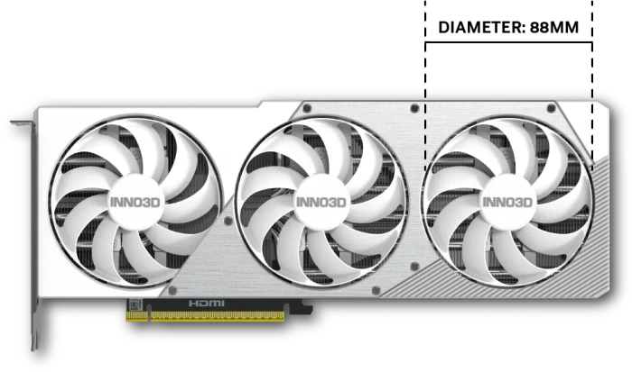 INNO3D GeForce RTX 5070 Ti X3 OC White, 16GB GDDR7, HDMI, 3x DP