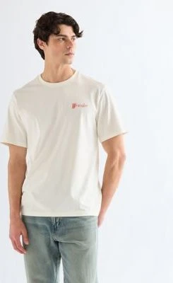 Wrangler Graphic T-Shirt kurzarm worn white (Herren)