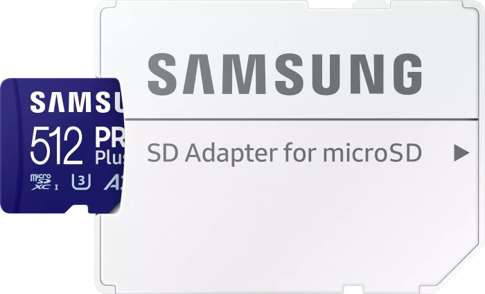Samsung PRO Plus R180/W130 512GB Kit, UHS-I U3, A2, Class 10