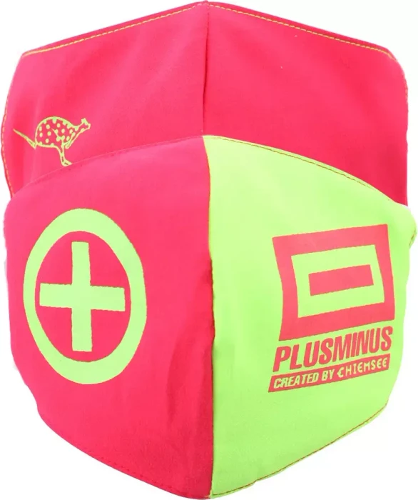 Chiemsee Mundschutzmaske waschbar für Damen pink/grün, 2 Stück