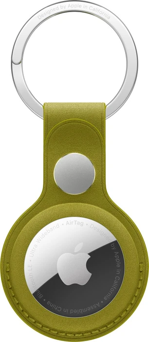 Apple AirTag Feingewebe Schlüsselanhänger chartreuse