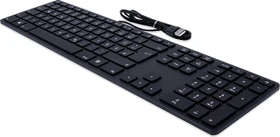 Matias RGB Wired Aluminium PC Keyboard, schwarz, USB, DE (FK318PCLBB-DE)