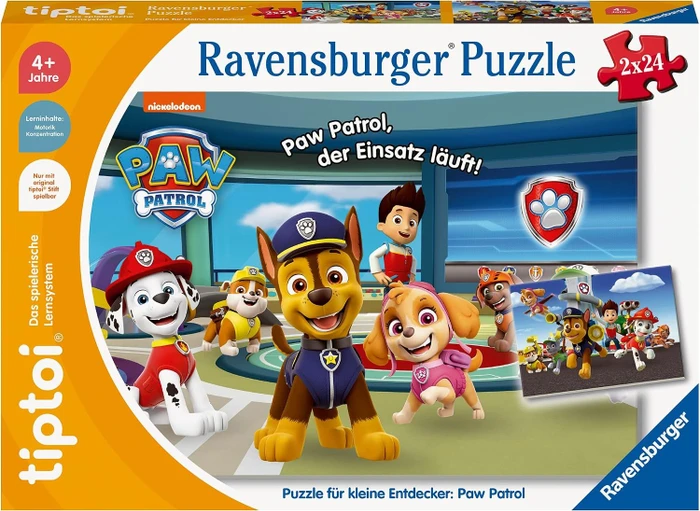 Ravensburger tiptoi Puzzle: Puzzle für kleine Entdecker: Paw Patrol