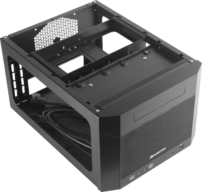 Chieftec Mesh Pro Cube Mini CN-01B, schwarz, Mini-ITX