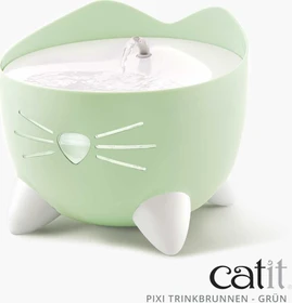 Catit PIXI Trinkbrunnen, LED-Statusanzeige, Trockenlaufschutz, 2.5l, grün