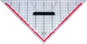 Rumold Technisches Zeichendreieck 32.5cm, mit Griff, transparent