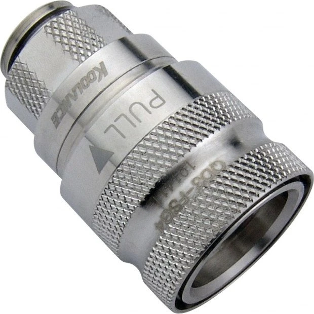 Koolance QD3 No-Spill Schnellverschluss gerade female auf G1/4", silber