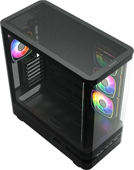 Modecom Volcano AQ200 ARGB Black, Glasfenster