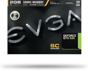EVGA GeForce GTX 680 Superclocked, 2GB GDDR5, 2x DVI, HDMI, DP