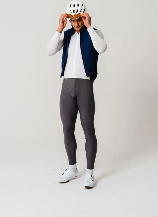 Gonso Sitivo Tight Bib Fahrradhose lang mercury gray/fire (Herren)
