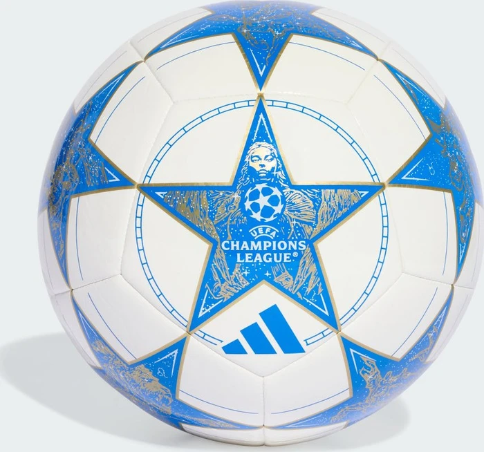 adidas UCL Club 2025/2026 League Stage Fußball white/blue/matte gold