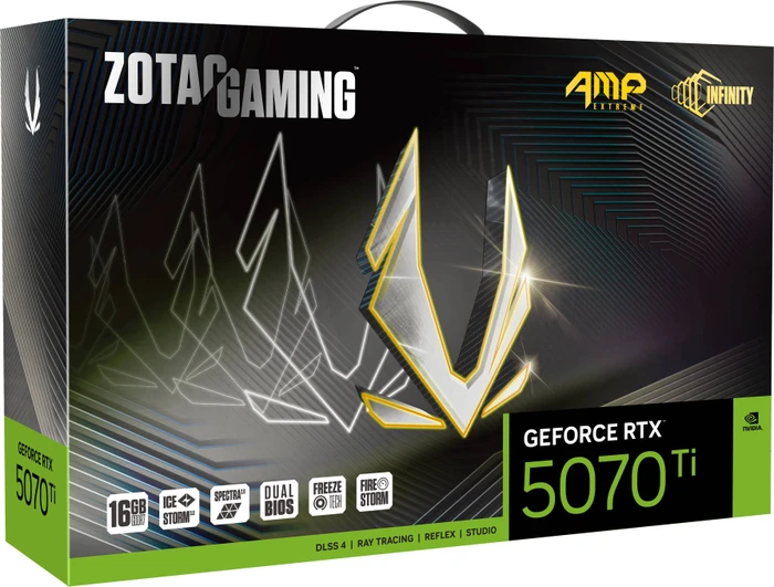 Zotac Gaming GeForce RTX 5070 Ti AMP Extreme INFINITY, 16GB GDDR7, HDMI, 3x DP