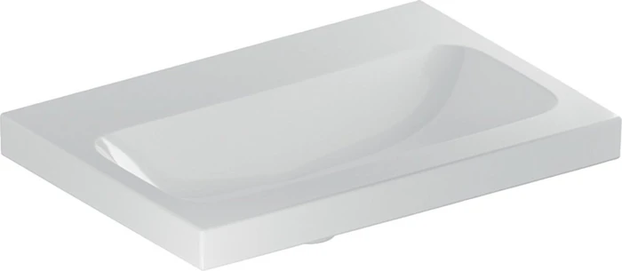 Geberit iCon Light Waschtisch verkürzte Ausladung 60cm, ohne Hahnloch, ohne Überlauf, weiß