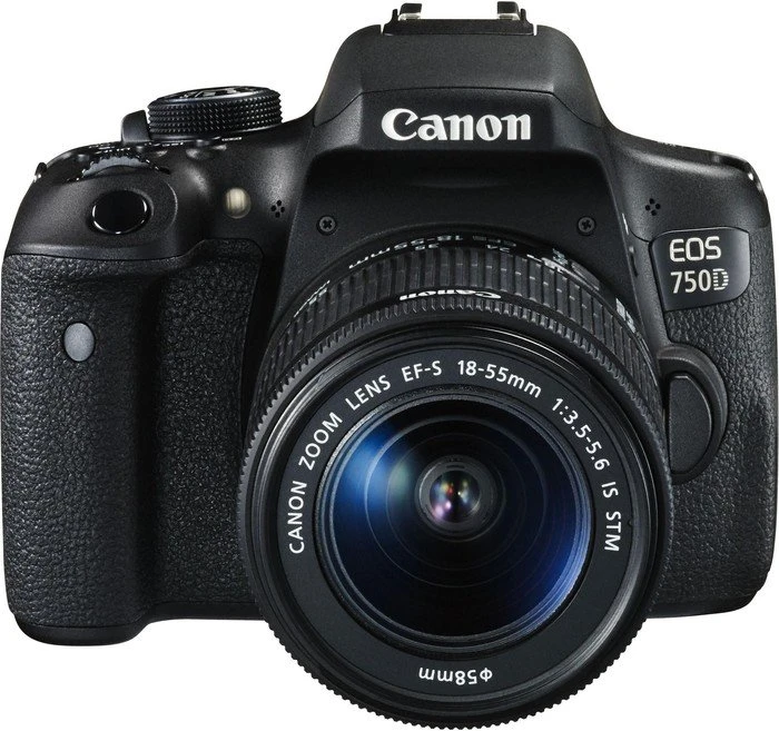 Canon EOS 750D mit Objektiv EF-S 18-55mm 3.5-5.6 IS STM